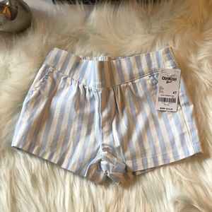 Girls Blue and White Stripe OshKosh B’gosh Shorts